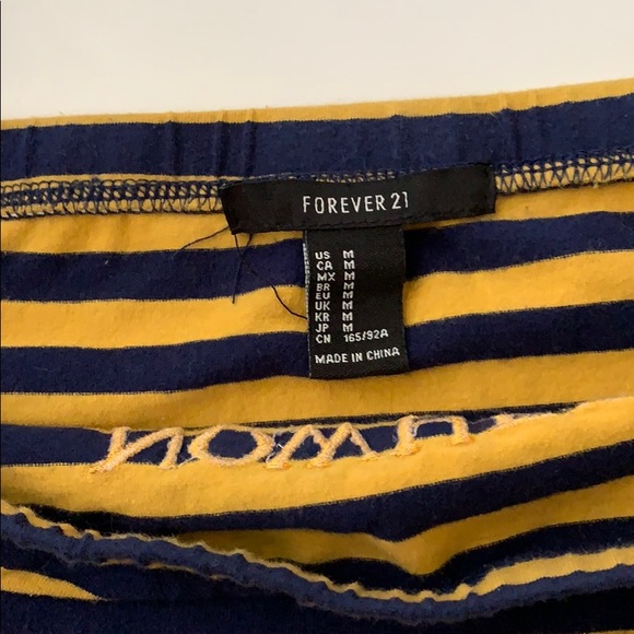 Yellow striped crop top - Picture 2 of 2